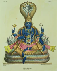 Vishnu, engraved by de Marlet